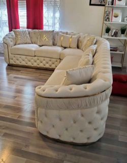Great Quality Fancy Elegant Style Sectional - Unique Design - SAME SAY DELIVERY