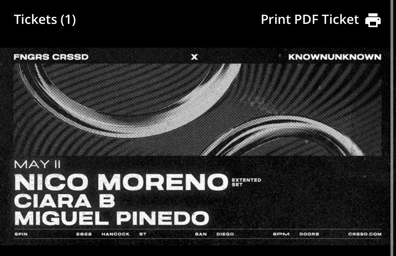 Nico Moreno @ Spin