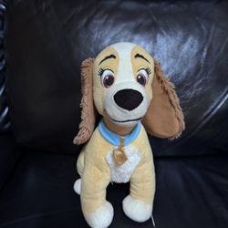 DISNEY Store Classics Lady Plush 12" Stuffed Animal Lady and the Tramp Dog Plush