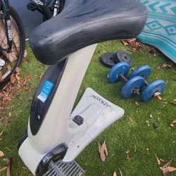 SitNcycle Stationary Bicycle & Weights