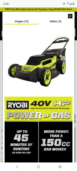 Ryobi Push Mower Barley Used
