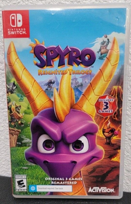 Spyro Reignited Trilogy - Nintendo Switch Game - In Good Condition - Check Photos 