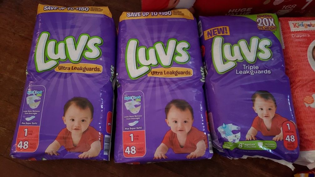 Variety of size 1 diapers!