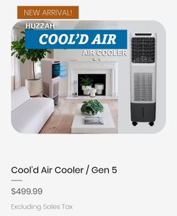 Portable Huzzah Cool'd Air Gen 5 air cooler