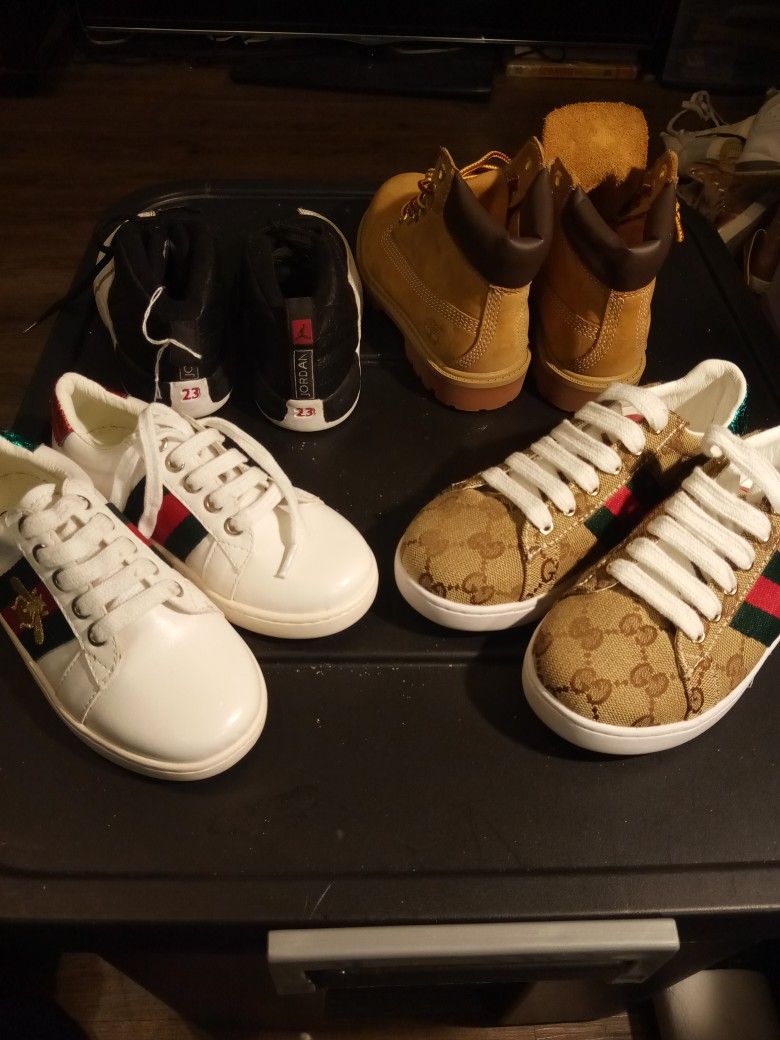 LITTLE PEOPLE "SUMMER FEAST' GUCCI/NIKE/TIMBERLAND SHOES