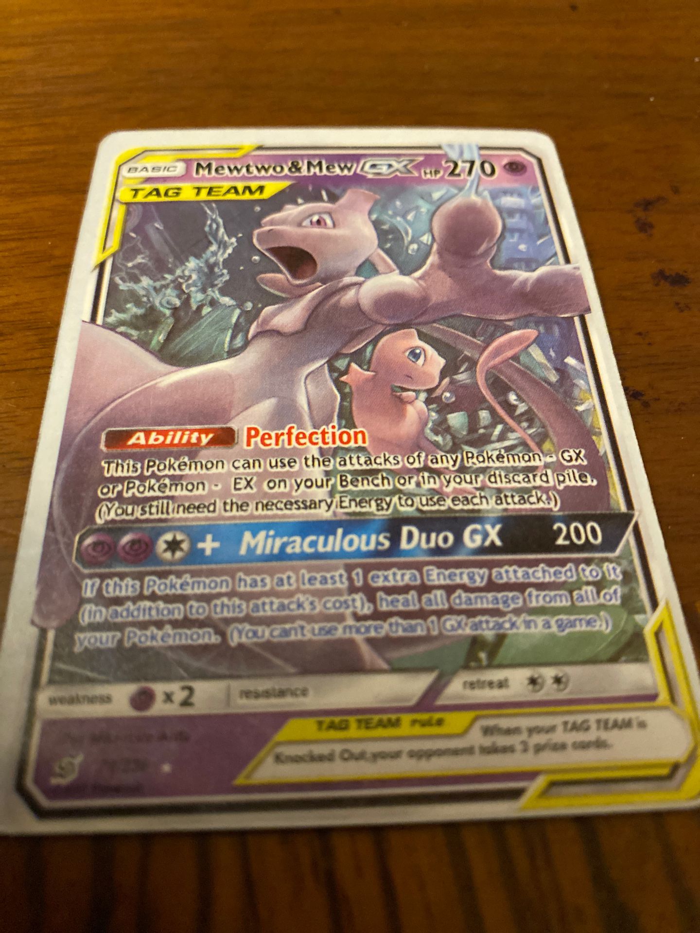 Mewtwo and mew GX