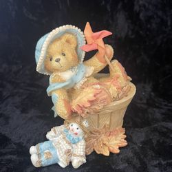 Cherished Teddies - Pat 141313 - Falling For You - Girl In Barrel Pin Wheel