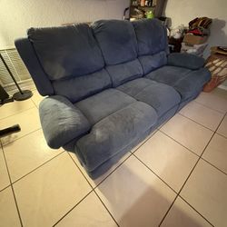 Reclining Blue Couch