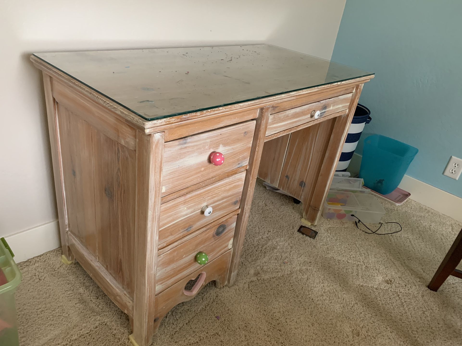 Solid Knotty Pine Desk