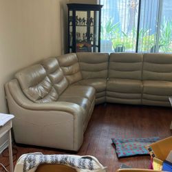 Three Piece Power Sectional Recliner Couch FREE