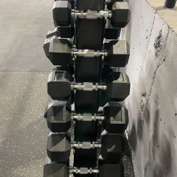 Dumbbell Pairs 5-30lb + A-Frame Dumbbell Rack | for $399.99+tax