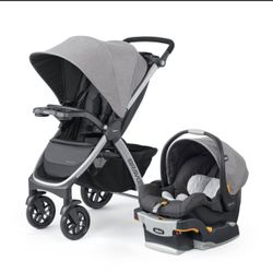 Chicco Bravo 3in1 Quick Fold Travel System -Parker