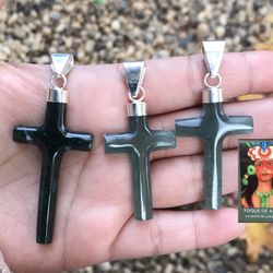 Original Guatemalan jadeite pendants in 925 silver.