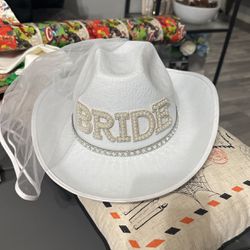 Bride Cowboy Hat 