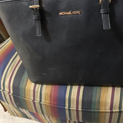 MK large black purse