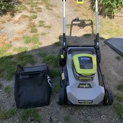Ryobi Self Propelled Electric Lawnmower 