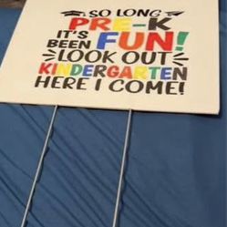 So Long Pre K Sign/ Photo Prop