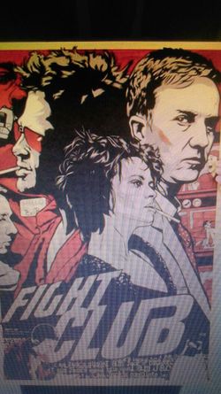 FIGHT CLUB retro style poster