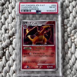 Pokemon Charizard Shining Darkness Unlimited Japanese Holo Rare #006 PSA 8