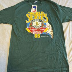 Oakland A’s Size XL Athletics Vintage 1988 World Series Trench T-Shirt New Men