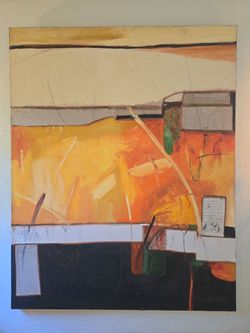 Large Abstract paintings by Pat Sherwood, south bay artist