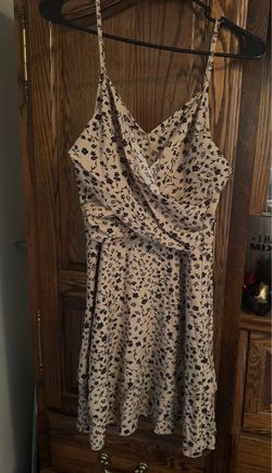 Floral Spaghetti Strap Mini Dress - Small