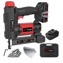 WerkTough 20v Cordless Staple Nailer 2 in 1