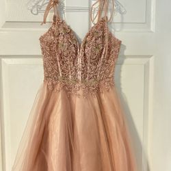 Quince Dama Dress Rose Gold
