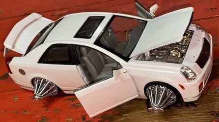 Jada DUB CITY 2002 Cadillac CTS 1:24 Scale Diecast Car Houston SLAB (READ DESC)