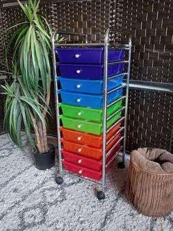 10-Drawer Utility Storage Cart