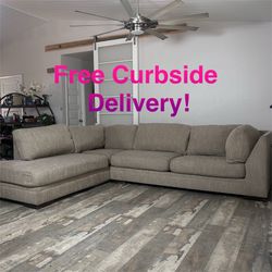 Free Curbside Delivery! Nice Sectional Couch