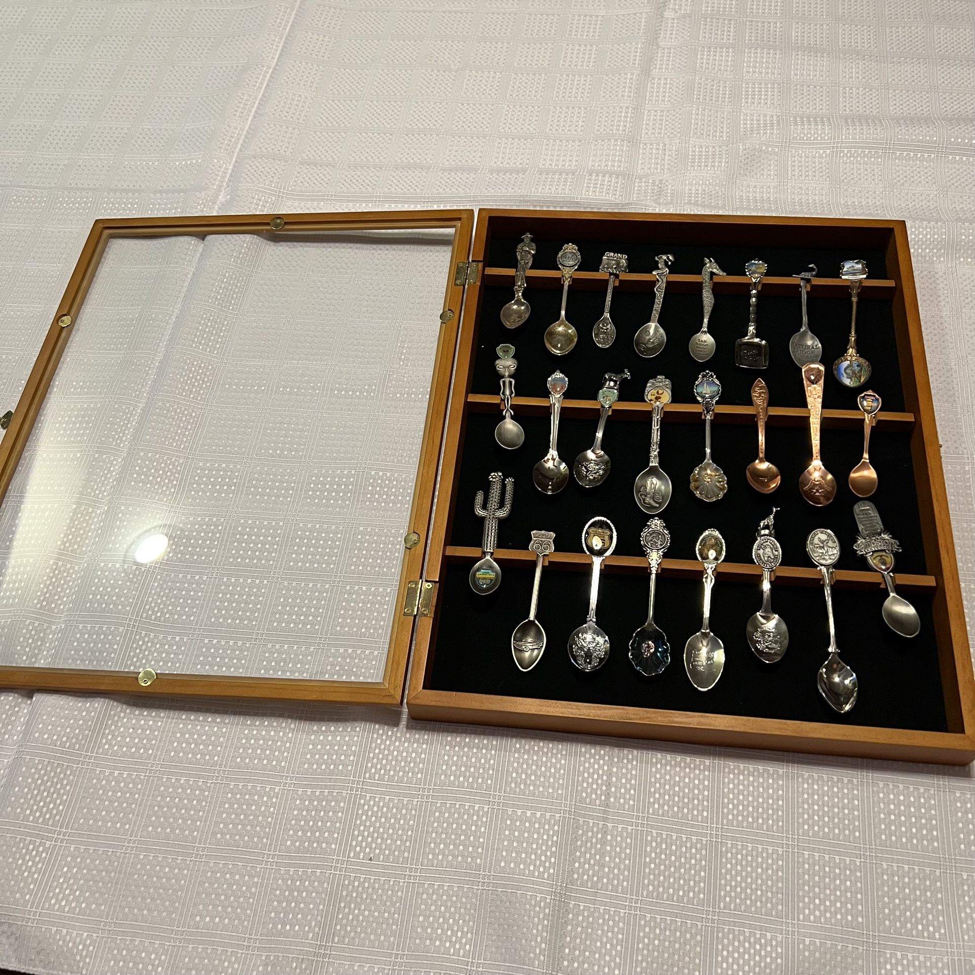 Souvenir Teaspoon Collection With Mustard Sugar And Tea Spoons Spoons