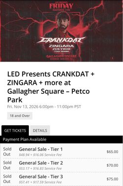 Crankdat + Zingara. Gallagher Square 11/13/26