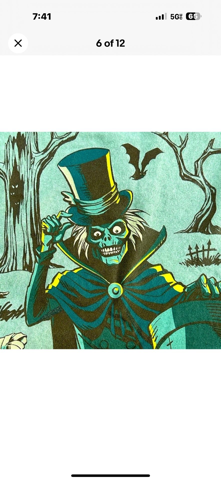 New With tags Haunted mansion Spirit Jersey XL New Glow In The Dark Iconic Design