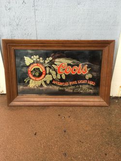 Vintage coors mirror