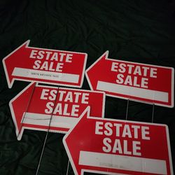 Gently Used Estate Sale Signs