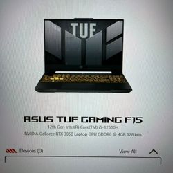 ASUS TUF GAMING F15 (15.6" SCREEN SIZE)