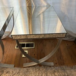 End Tables High Quality Made Of Glass And Metal