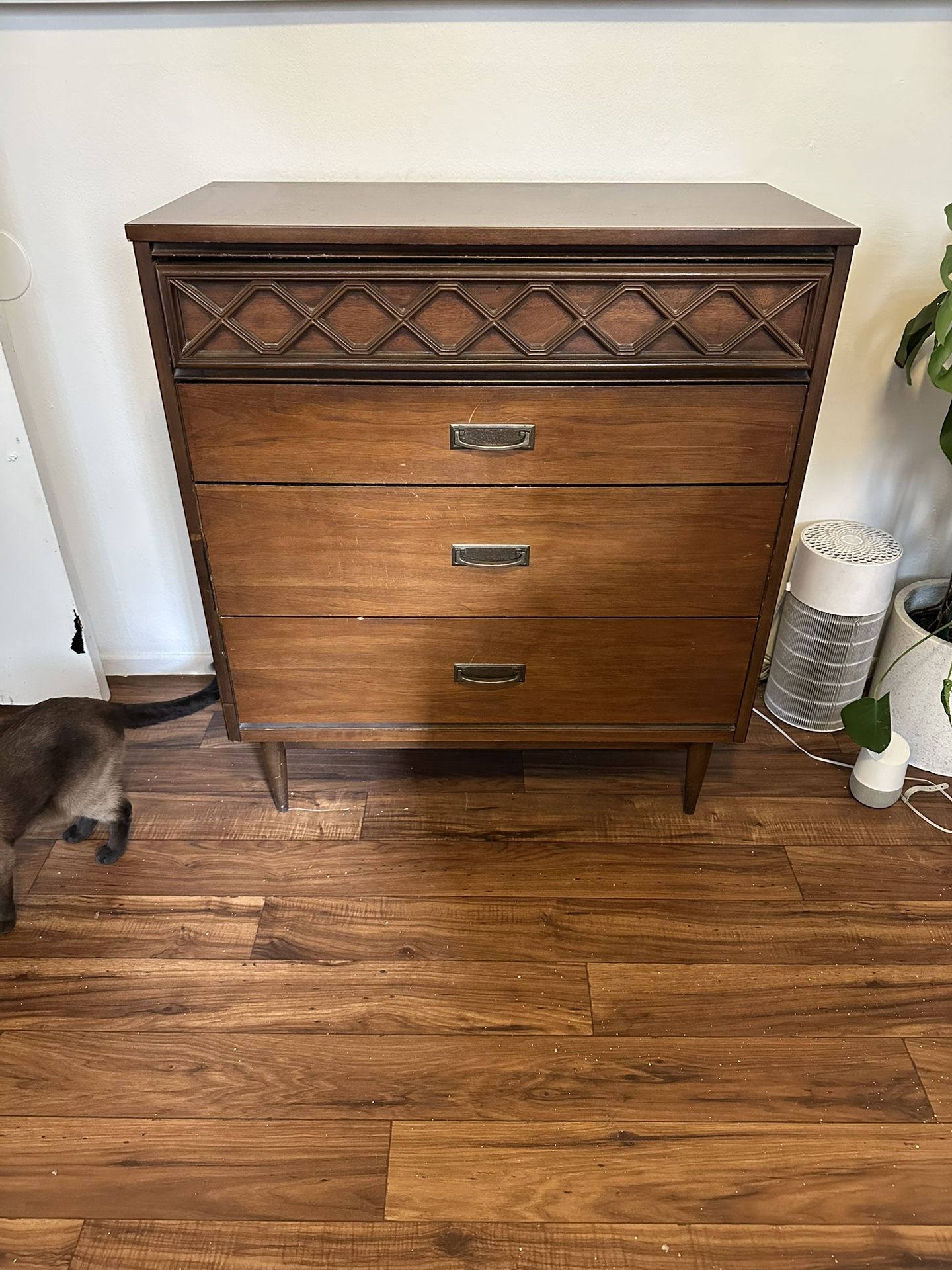 MCM Walnut & Formica High Dresser by Bassett