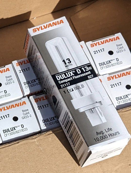 Sylvania Dulux 13w Compact Fluorescent Bulbs (20 Pack)