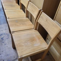 10 OFFICE CHAIRS SET SUPER CLEAN, SUPER QUALITY REAL WOOD (HOME20)