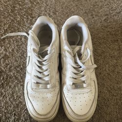 White Nike air forces