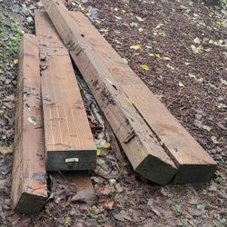 3 Exterior Wood Beams+  12 X 12 X 6 