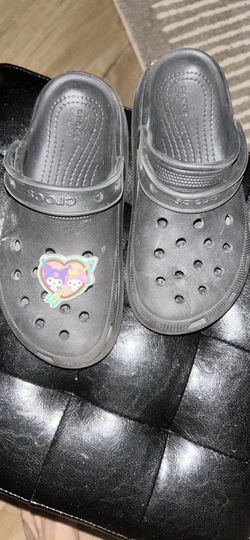 Black crocs size 3 for girls or boys