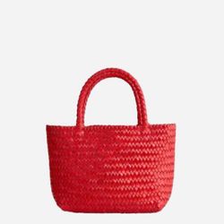 *NEW* The handwoven Mini Tote ( Festival red )