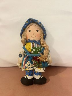 Holly Hobbie Vintage Fabric Rag Doll