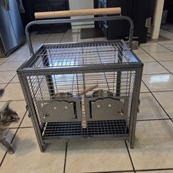 Wrought Iron Bird Carrier Cage
