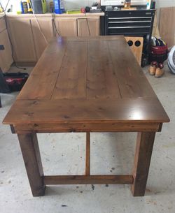 Custom made farm house table