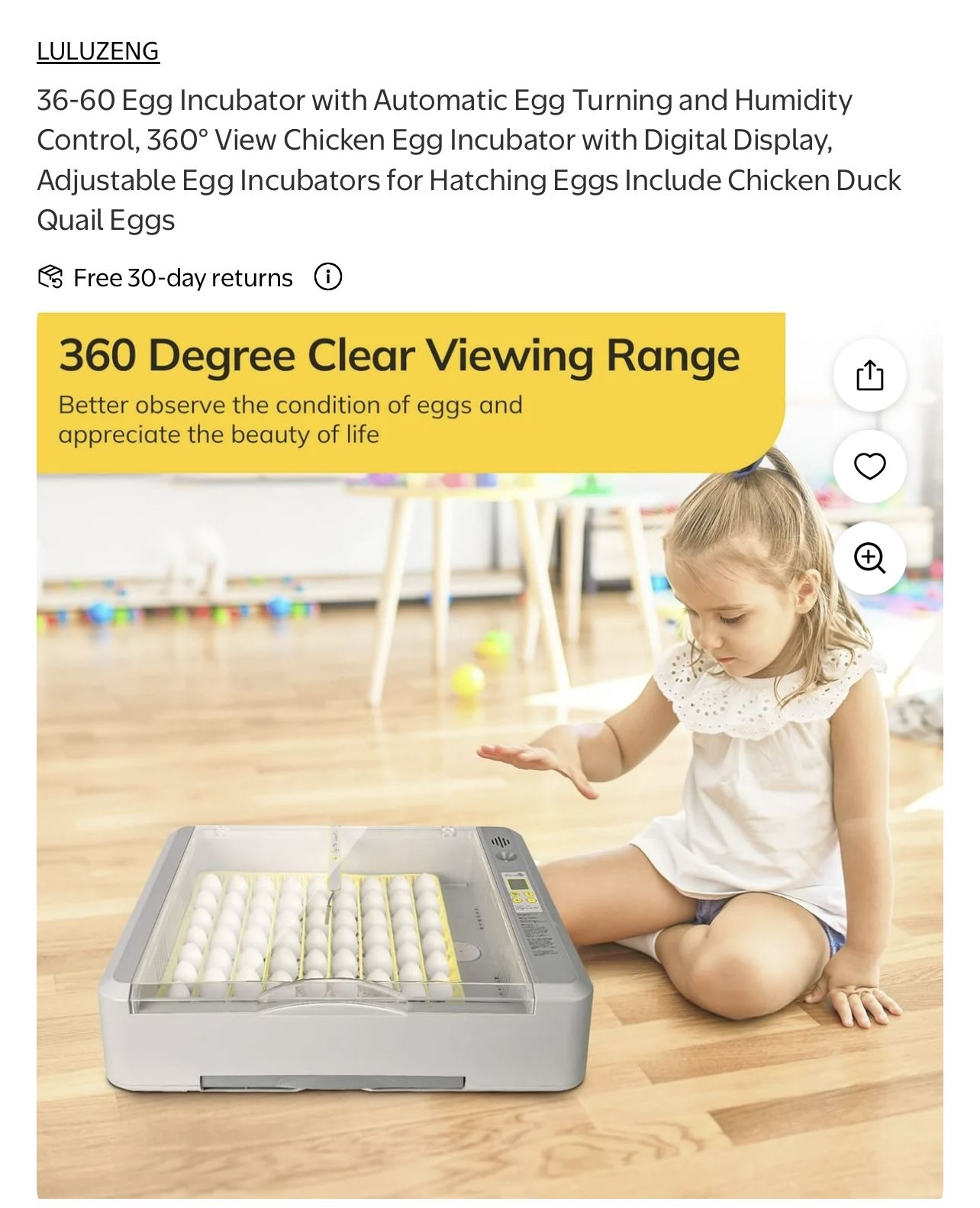 36 Eggs Incubator