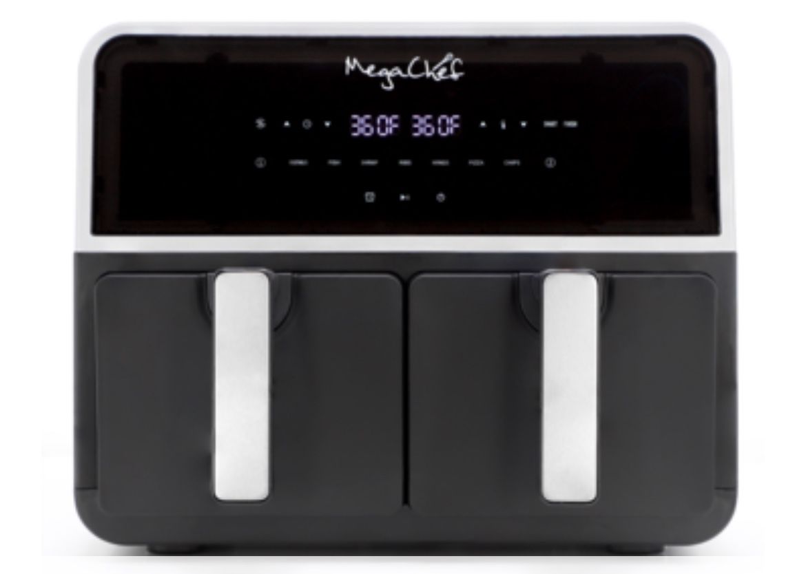 MegaChef Dual 9-Liter Dual Zone Electric Air Fryer